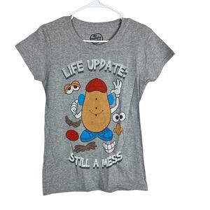 Mr. Potato Head Life Update Still a Mess Graphic Tee Women’s Small T-Shirt Funny